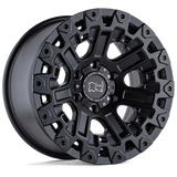 Black Rhino Hard Alloys Ozark 17x9.5 -18mm Matte Black