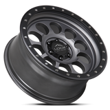 Lock Offroad 50CAL 20x9 Matte Grey with Matte Black Ring off-road truck wheel