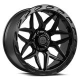 Lock Offroad MATRIX Black with Matte Bla wheel