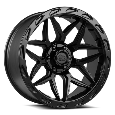 Lock Offroad MATRIX Black with Matte Bla wheel