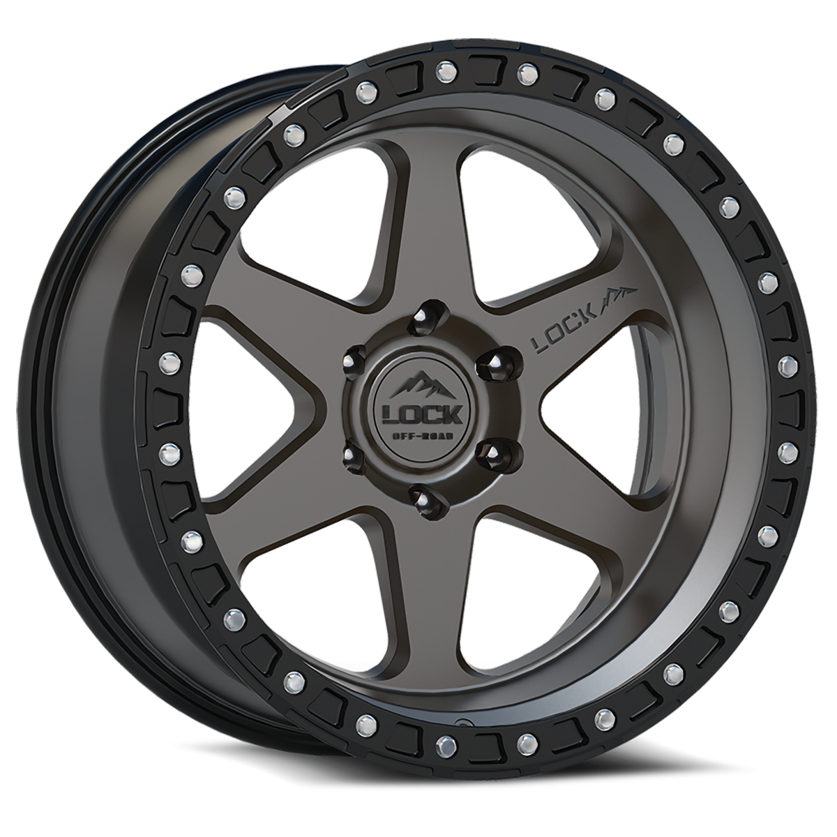 Lock Offroad OLYMPUS Grey with Matte Blac wheel
