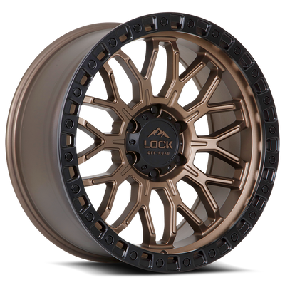 Lock Offroad COMBAT Bronze with Matte Bl wheel