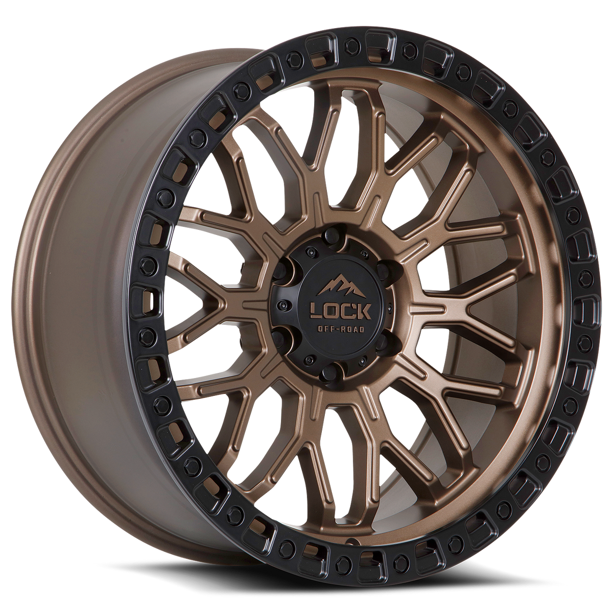 Lock Offroad COMBAT Bronze with Matte Bl wheel