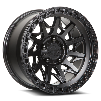 Lock Offroad LUNATIC Black with Matte Bla wheel