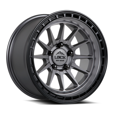 Lock Offroad BAJA Grey with Matte Blac wheel