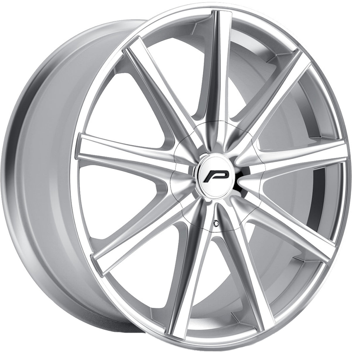 Pacer Evolve Silver Machined Wheel