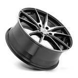 Petrol P0A 17x8 +32mm Gloss Black with Machined Cut Face
