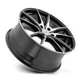 Petrol P0A 18x8 +35 Gloss Black Machined premium Euro wheel