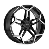 Petrol P1A 19x8 +35 Gloss Black Machined Cut Face premium Euro wheel