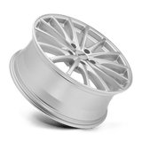 Petrol P3A 17x8 +40mm Silver with Machined Cut Face