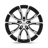 Petrol P5A 17x7.5 +35mm Gloss Black with Machined Cut Face (5x100)