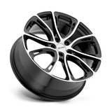 Petrol P5A 17x7.5 +35mm Gloss Black with Machined Cut Face (5x100)