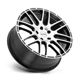 Petrol P6A 17x7.5 +40mm Gloss Black with Machined Cut Face (5x105)