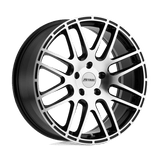 Petrol P6A 19x8 +40 Gloss Black Machined Cut Face premium Euro wheel