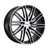 Petrol P1C 17x8 +40mm Gloss Black with Machined Face