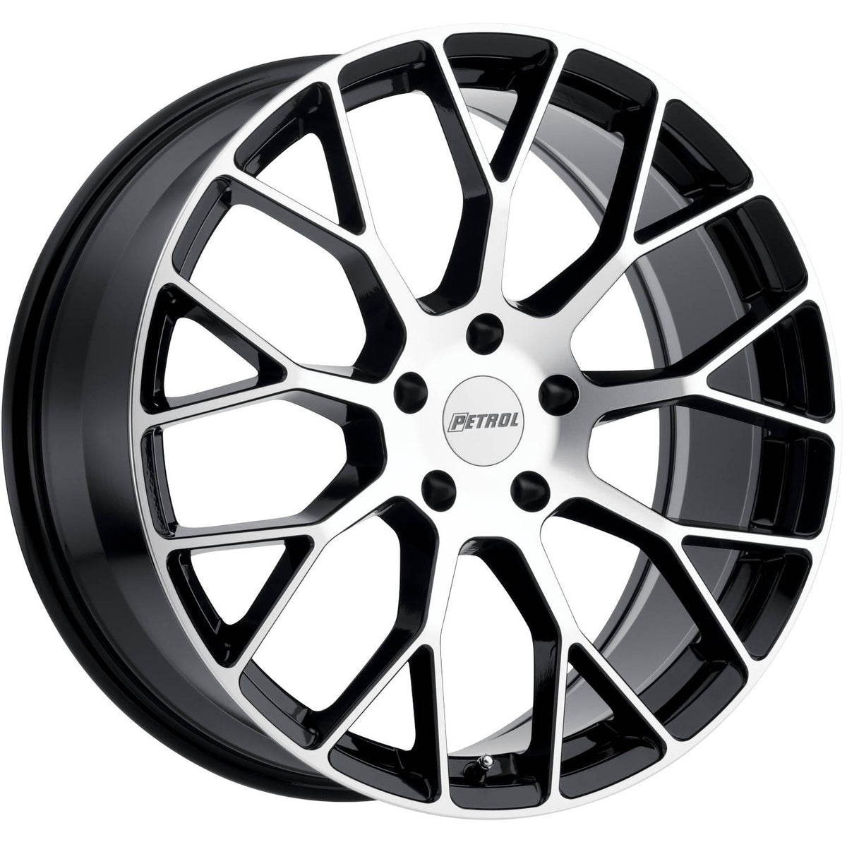 Petrol P2B Black Machined Wheel