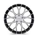 Petrol P2B 18x8 +40mm Gloss Black with Machined Face