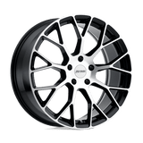 Petrol P2B 18x8 +40mm Gloss Black with Machined Face