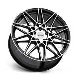 Petrol P3C 17x8 +40mm Gloss Black with Machined Face (5x115)