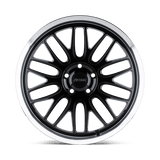 Petrol P4C 17x8 +40mm Gloss Black with Machined Cut Lip (5x108)