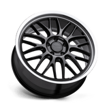 Petrol P4C 17x8 +40mm Gloss Black with Machined Cut Lip (5x108)