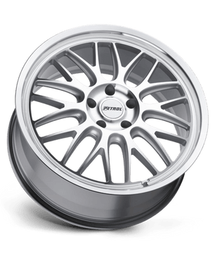 Petrol P4C 17x8 +40 Silver with Machined Face & Lip