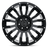Black Rhino PINATUBO 20x12 -44mm Gloss Black with Milled Inside Window
