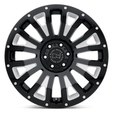 Black Rhino PINATUBO 20x9.5 -18mm Gloss Black with Milled Inside Window
