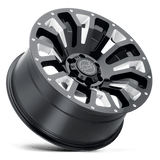 Black Rhino PINATUBO 22x12 -44mm Gloss Black with Milled Inside Window
