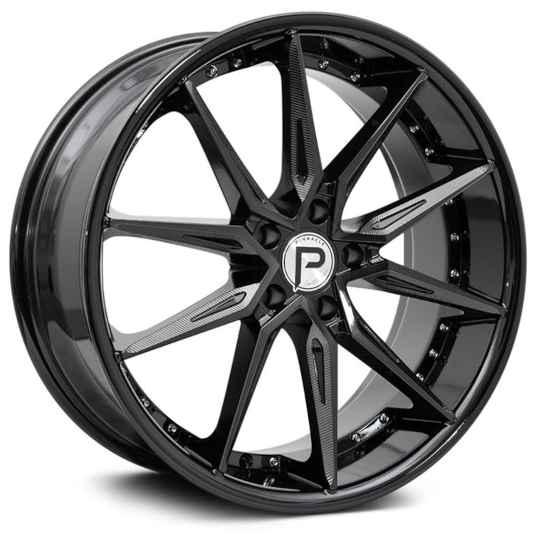 Pinnacle Enzo Black Milled Wheel