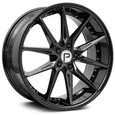 Pinnacle Enzo Black Milled Wheel