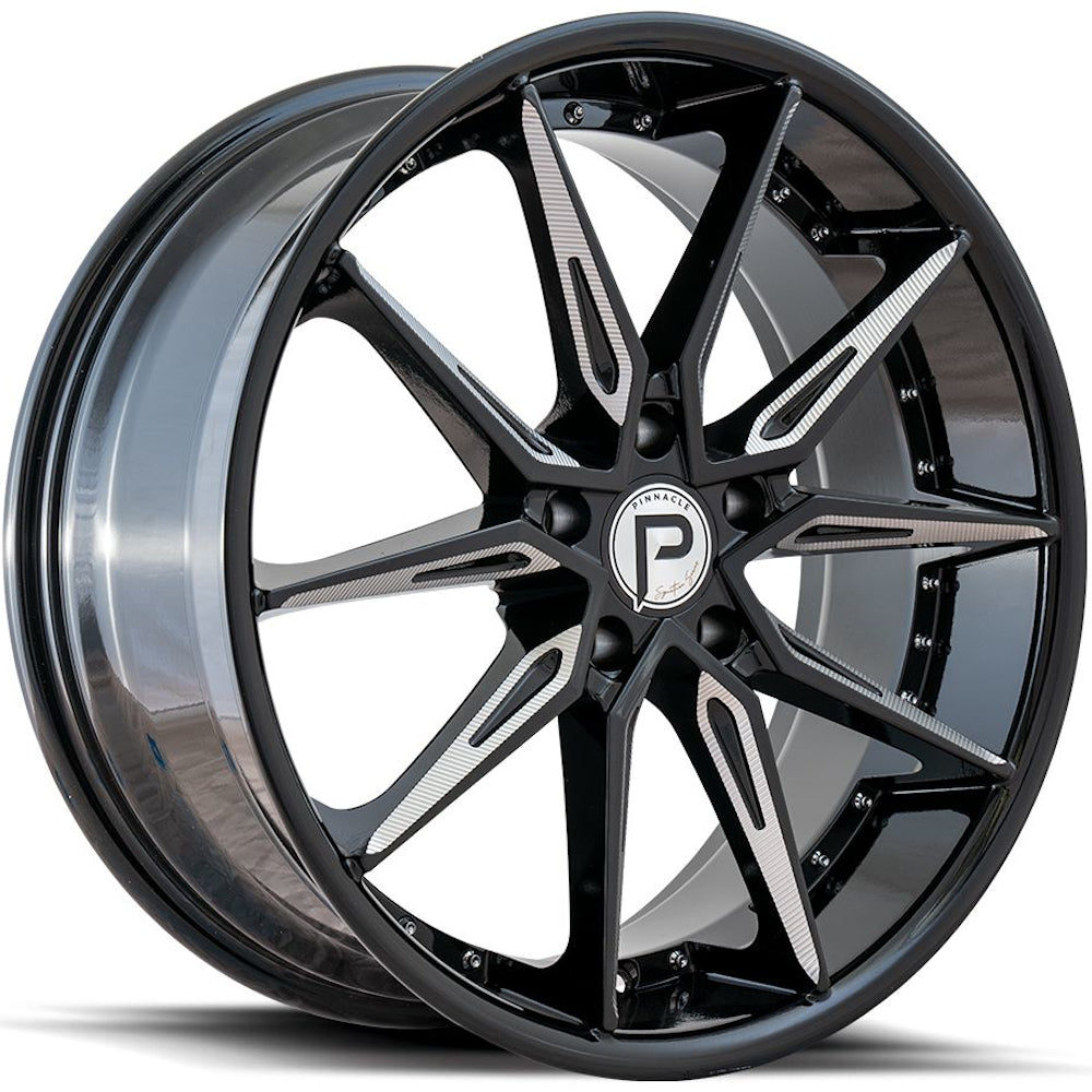 Pinnacle Enzo Black Milled Wheel