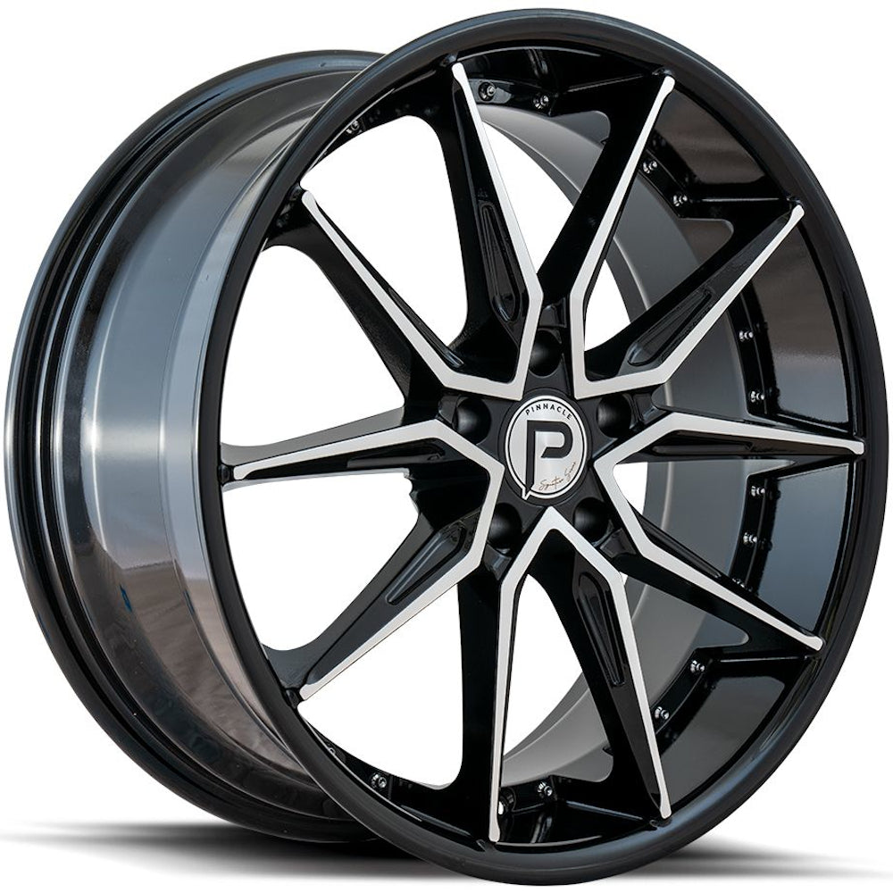 Pinnacle Enzo Black Machined Wheel