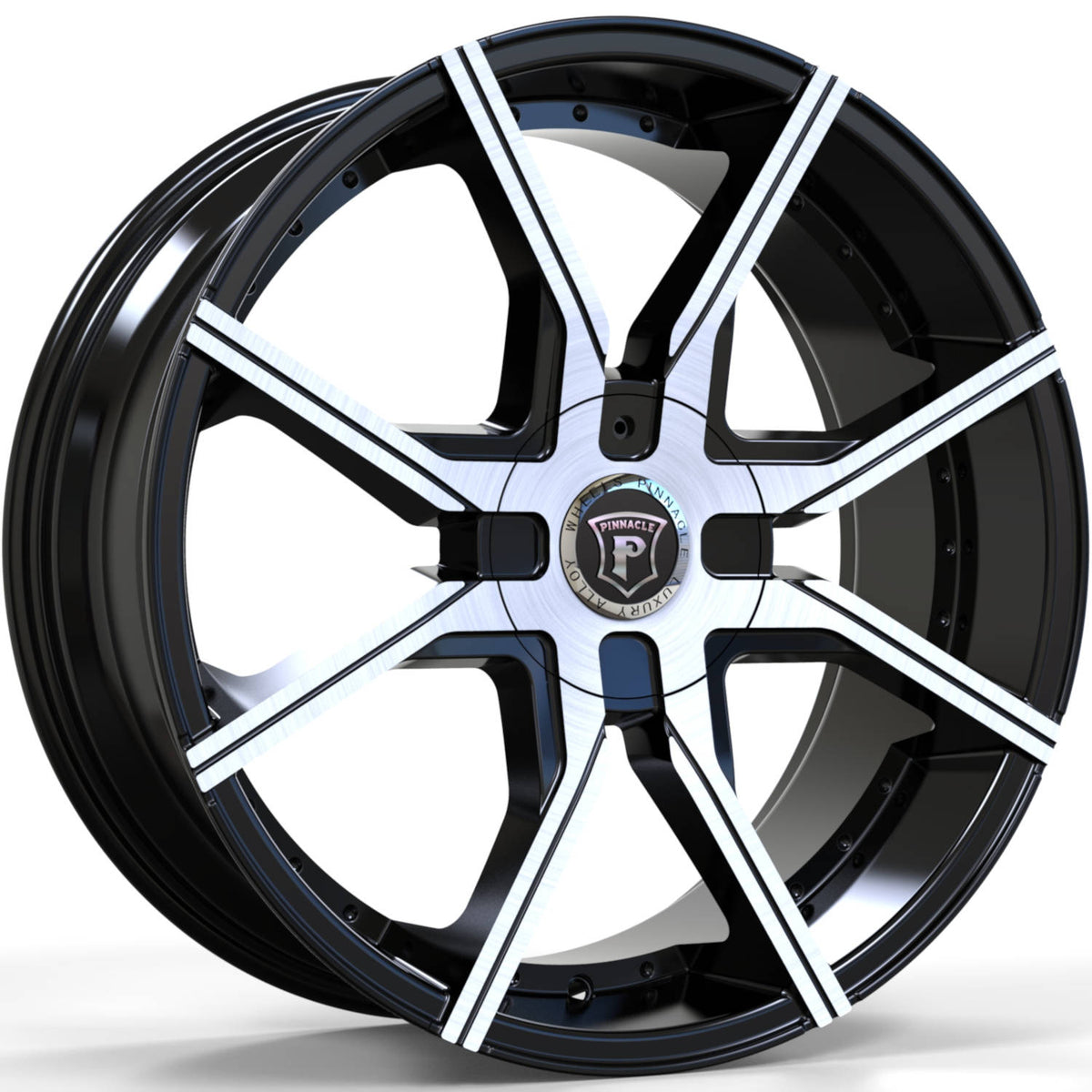 Pinnacle Hype Machined Black wheel