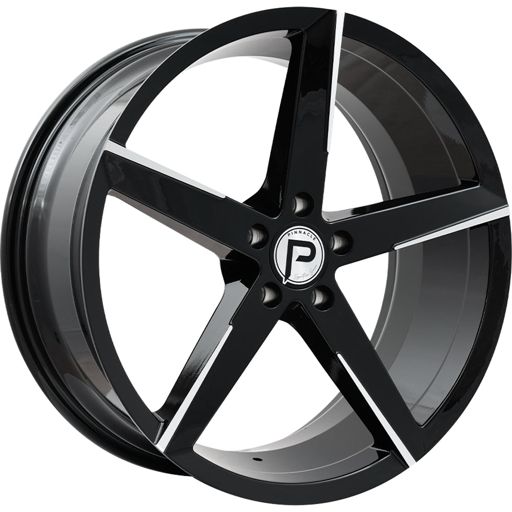 Pinnacle Lethal Black Machined Wheel