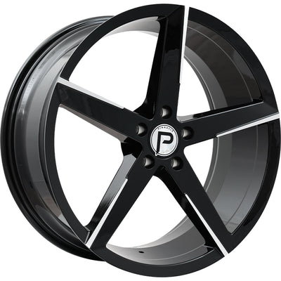Pinnacle Lethal Black Machined Wheel