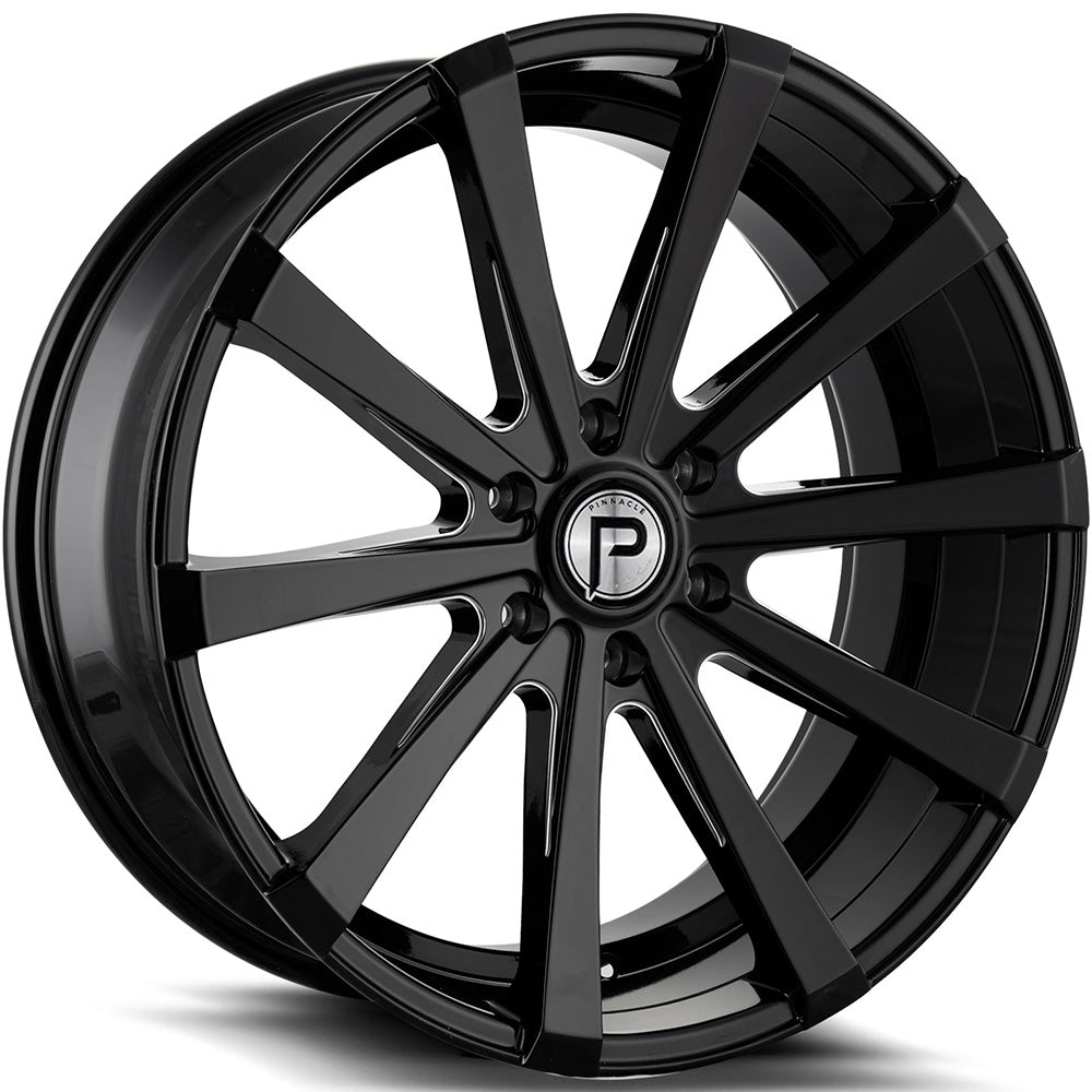 Pinnacle Royalty Black Milled Wheel