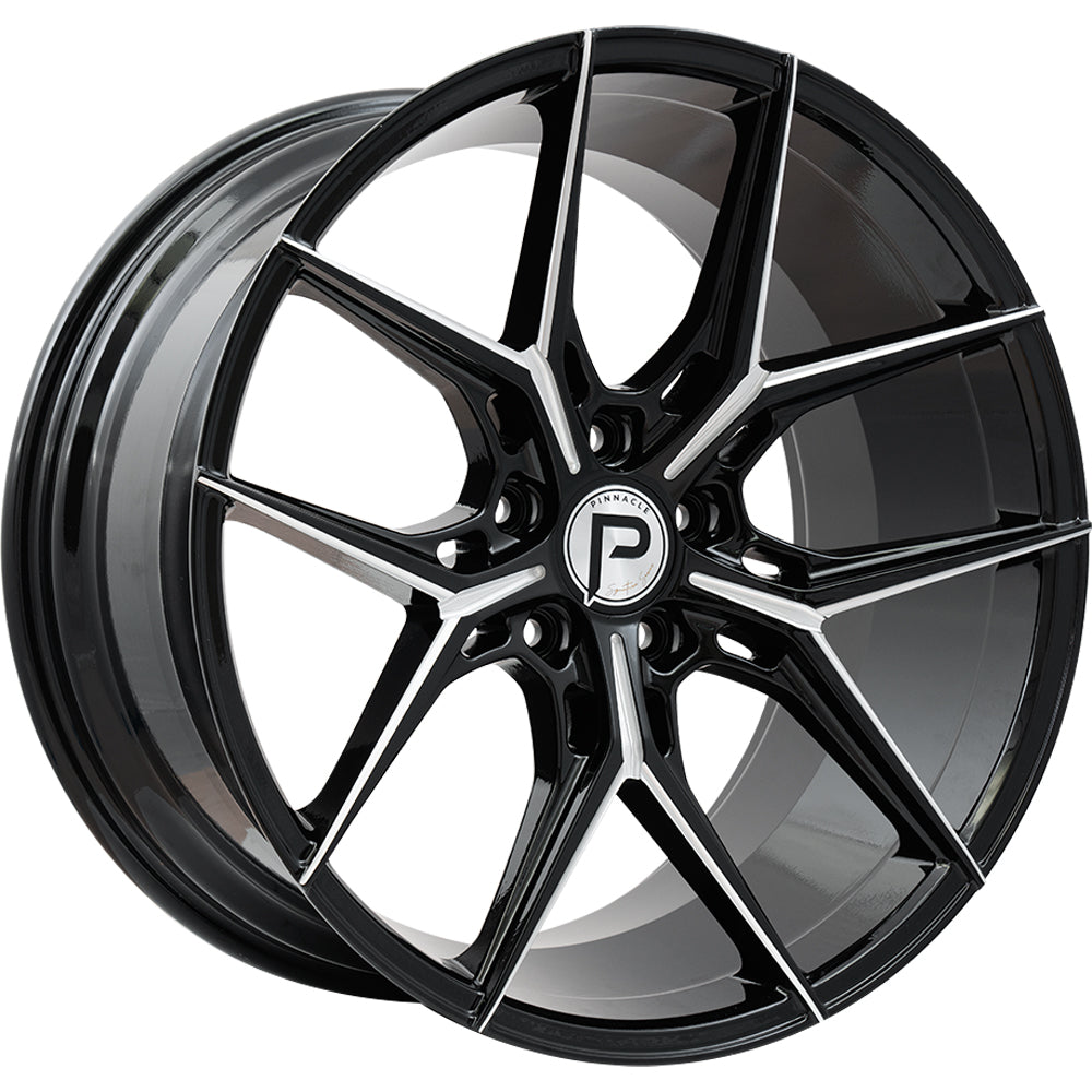 Pinnacle Splendent Black Milled Wheel