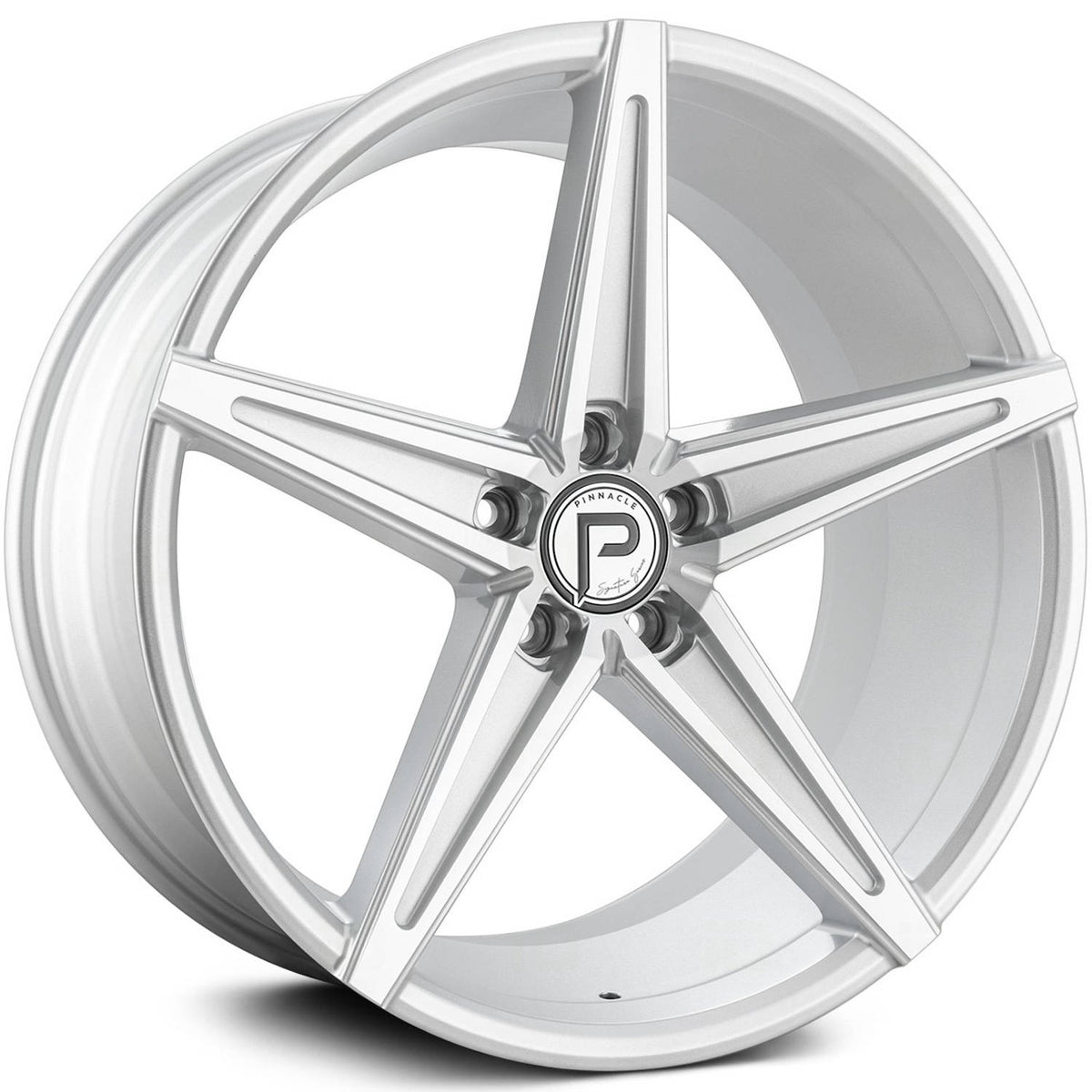 Pinnacle Supreme Silver Machined Wheel