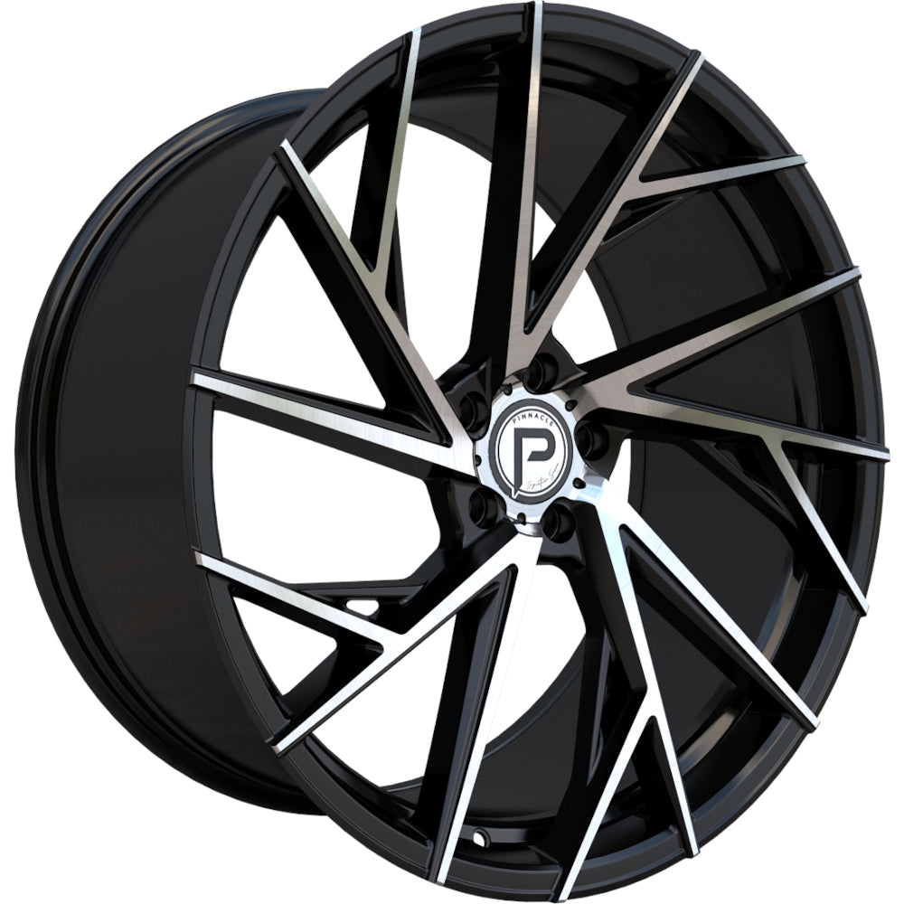 Pinnacle Swank Black Machined Wheel