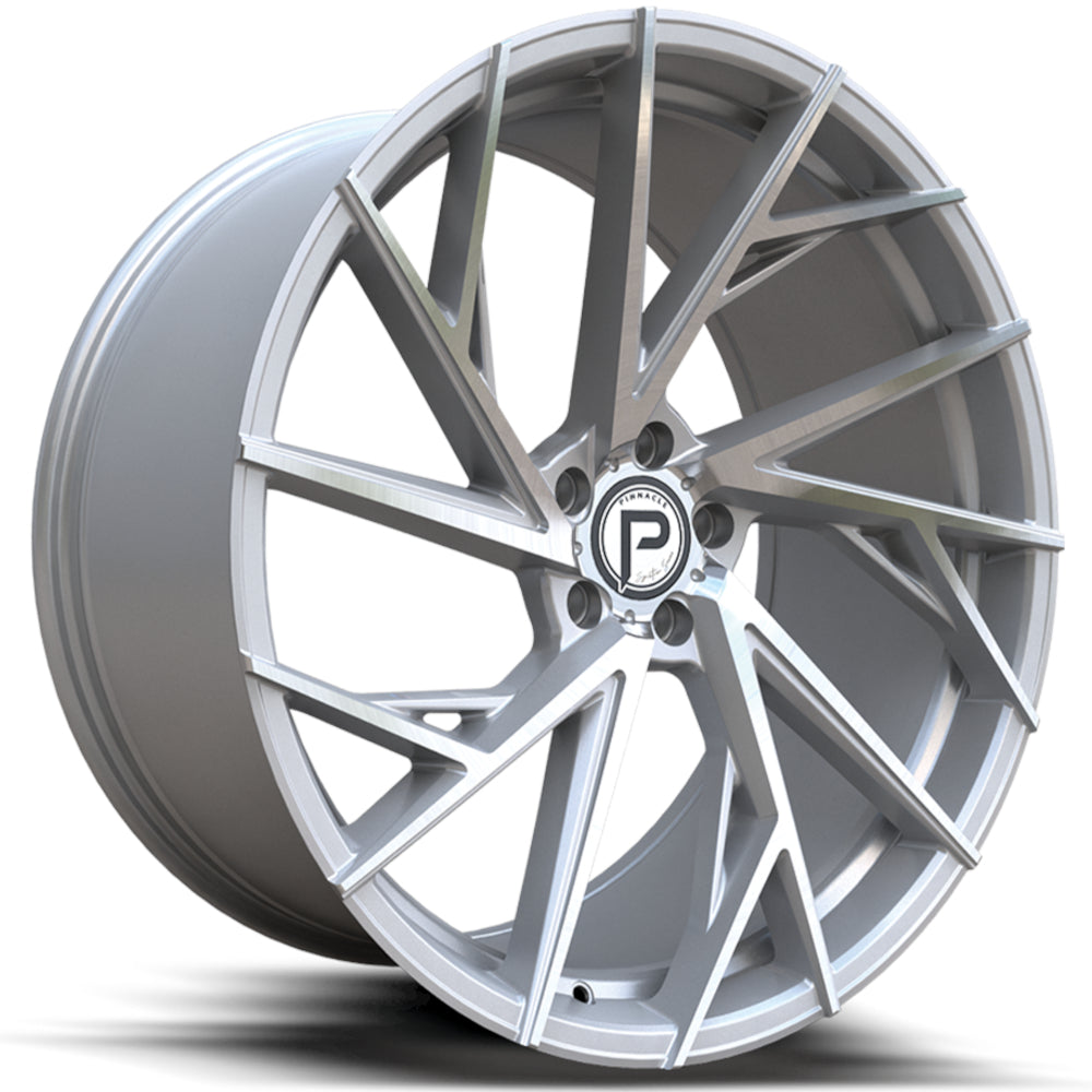Pinnacle Swank Silver Machined Wheel