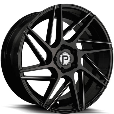 Pinnacle Swerve Black Milled Wheel