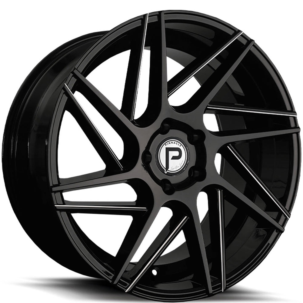 Pinnacle Swerve Black Milled Wheel