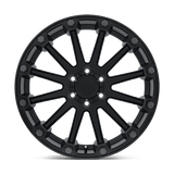 Black Rhino PINNACLE 17x8.5 -18 Semi Gloss Black with Gunmetal Bolts   truck wheel