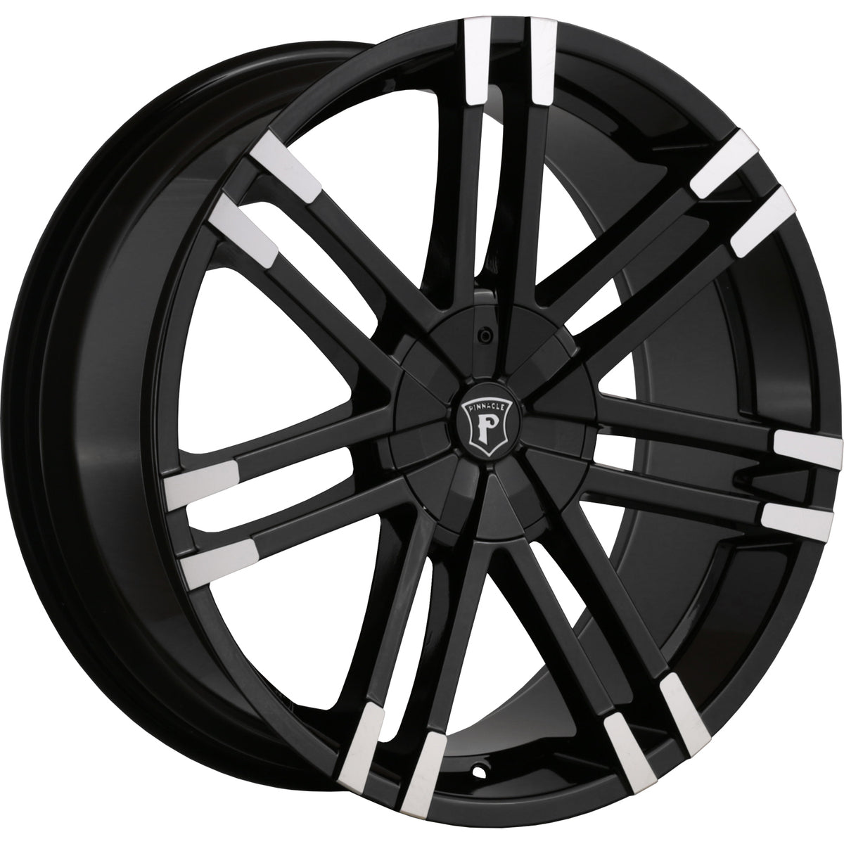 Pinnacle Valenti Black Machined Wheel