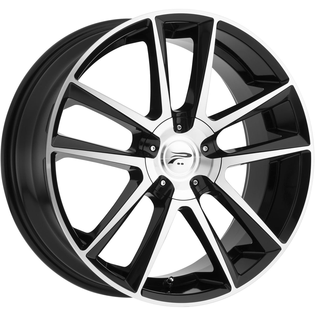 Platinum Gemini Black Machined Wheel