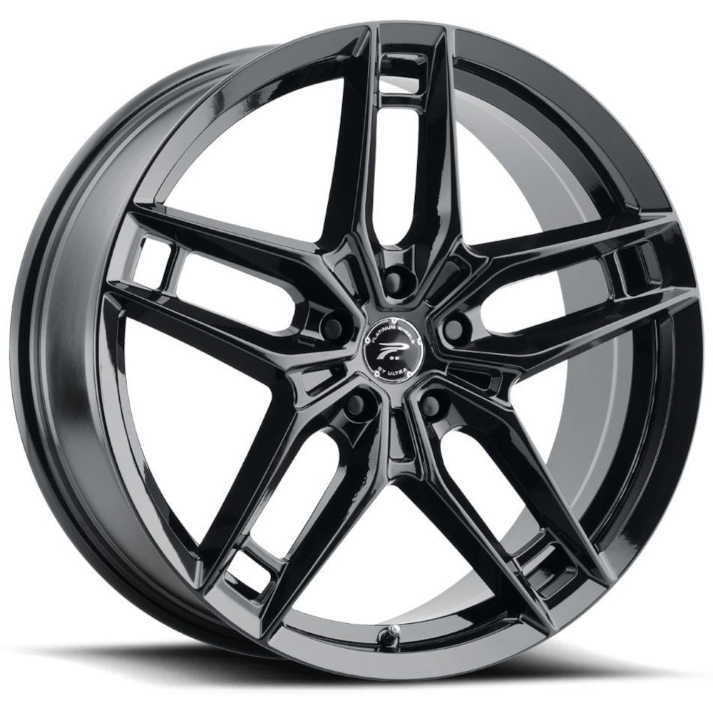 Platinum Lotus Gloss Black Wheel