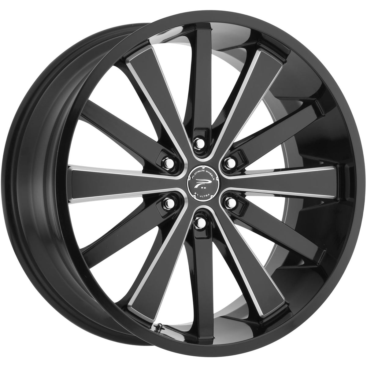 Platinum Pivot Black Machined Wheel