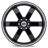 Black Rhino Pondora 20x8.5 +18 Gloss Black Machine Ring premium truck wheel