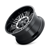 Ion 144 20x9 +18 Satin Black Machined heavy-duty truck wheel